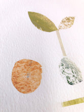 Load image into Gallery viewer, Seedling #18 - Framed 6"x9" Hand Painted Paper Collage