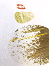 Load image into Gallery viewer, Seedling #15 - Framed 6"x9" Hand Painted Paper Collage