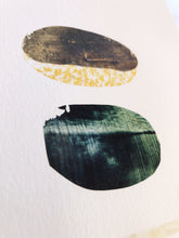 Load image into Gallery viewer, Seedling #7 - Framed 6"x9" Hand Painted Paper Collage