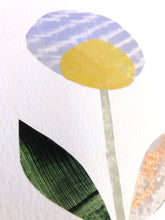 Load image into Gallery viewer, Seedling #12 - Framed 6"x9" Hand Painted Paper Collage