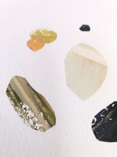 Load image into Gallery viewer, Seedling #4 - Framed 6"x9" Hand Painted Paper Collage