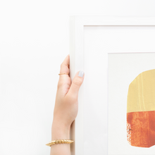 Load image into Gallery viewer, Seedling #19 - Framed 6"x9" Hand Painted Paper Collage