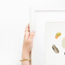 Load image into Gallery viewer, Seedling #4 - Framed 6"x9" Hand Painted Paper Collage