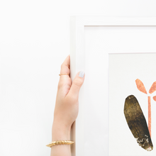 Load image into Gallery viewer, Seedling #8 - Framed 6"x9" Hand Painted Paper Collage