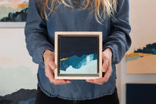 Load image into Gallery viewer, "Sea Level" original 5"x5" framed painting