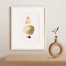 Load image into Gallery viewer, Seedling #15 - Framed 6"x9" Hand Painted Paper Collage