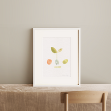 Load image into Gallery viewer, Seedling #18 - Framed 6"x9" Hand Painted Paper Collage