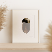 Load image into Gallery viewer, Seedling #20 - Framed 6"x9" Hand Painted Paper Collage