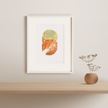 Load image into Gallery viewer, Seedling #21 - Framed 6"x9" Hand Painted Paper Collage