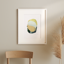 Load image into Gallery viewer, Seedling #2 - Framed 6"x9" Hand Painted Paper Collage