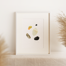 Load image into Gallery viewer, Seedling #4 - Framed 6"x9" Hand Painted Paper Collage