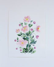 Load image into Gallery viewer, Blushing Anemones 8" x 10" Original Painting