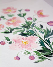 Load image into Gallery viewer, Blushing Anemones 8" x 10" Original Painting