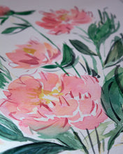 Load image into Gallery viewer, Peony Dreams 2 - 9" x 12" Original Painting