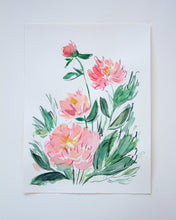 Load image into Gallery viewer, Peony Dreams 2 - 9" x 12" Original Painting