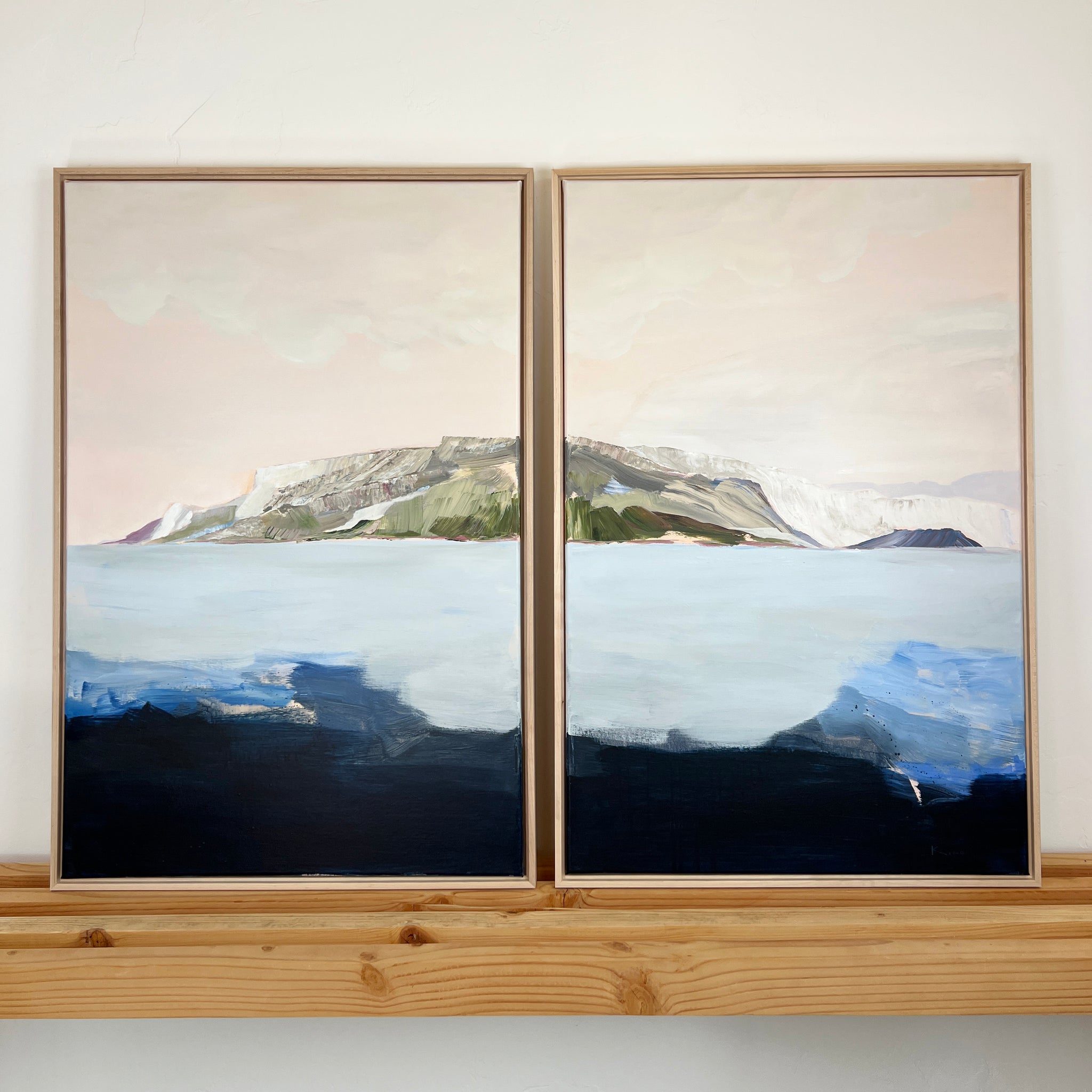 Earth and Memory - Original Abstract Landscape Paintings – Kayla