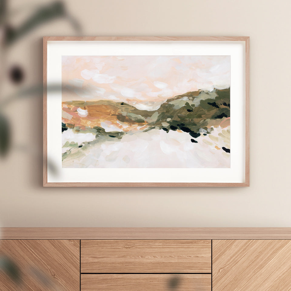 California inspired abstract landscape fine art giclee prints from the studio of Kayla King