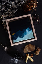 Load image into Gallery viewer, &quot;Sea Level&quot; original 5&quot;x5&quot; framed painting
